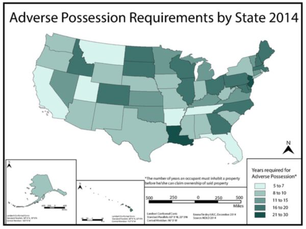 Adverse Possession Free Land Laws in the US by State